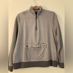 Grey sweater with front pocket